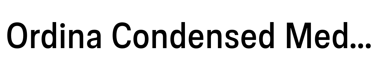 Ordina Condensed Medium